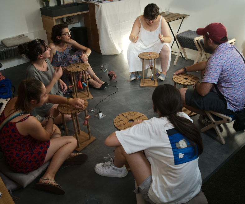 atelier participatif / atelier créatif / tressage / tissage 