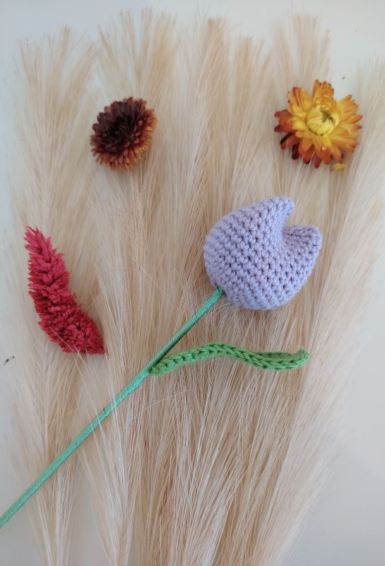 atelier tulipe en crochet à la manufacture de tressage