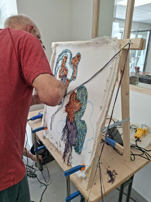 atelier tuftage réalisé en maine et loire